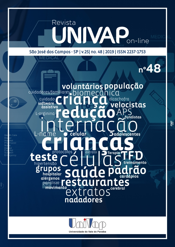 					Visualizar v. 25 n. 48 (2019): Revista Univap online Edição Especial Vivendo globalmente e agindo localmente - A saúde como tema complexo / ISSN 2237-1753
				