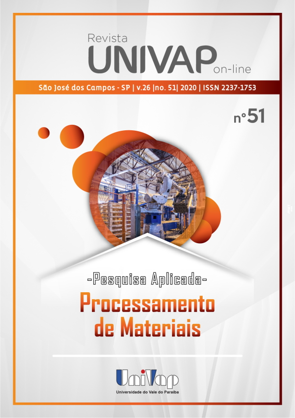 					View Vol. 26 No. 51 (2020): Revista Univap online EDIÇÃO ESPECIAL Pesquisa Aplicada e Tecnologia - ISSN 2237-1753
				